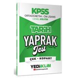 Yediiklim Yayınları 2026 KPSS Ortaöğretim Önlisans Tarih Çek Kopart Yaprak Test