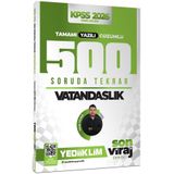 Yediiklim Yayınları 2026 Kpss Son Viraj Serisi Vatandaşlık Tamamı Yazılı Çözümlü 500 Soruda Genel Tekrar Kampı