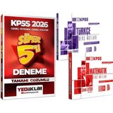 Yediiklim Yayınları 2026 Kpss Türkçe Matematik Ders Notları - 2026 Kpss Çözümlü Süper 5li Deneme