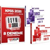 Yediiklim Yayınları 2026 Kpss Türkçe Matematik Ders Notları - 2026 Kpss Ösym Ne Sorar Çözümlü Fasikül 8 Deneme