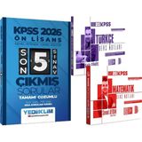 Yediiklim Yayınları 2026 Kpss Türkçe Matematik Ders Notları - 2026 Ön Lisans Son 5 Sınav Çıkmış Sorular