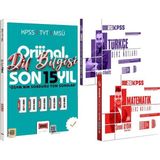 Yediiklim Yayınları 2026 Kpss Türkçe Matematik Ders Notları - 2026 Orijinal Dil Bilgisi Son 15 Yıl Çıkmış Sorular