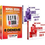 Yediiklim Yayınları 2026 Kpss Türkçe Matematik Ders Notları - 2026 Ösym Ne Sorar Ortaöğretim Ön Lisans 8 Deneme