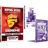 Yediiklim Yayınları 2026 Kpss Türkçe Soru ve Deneme Seti - 2026 Kpss Çözümlü Süper 5li Deneme