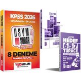Yediiklim Yayınları 2026 Kpss Türkçe Soru ve Deneme Seti - 2026 Ösym Ne Sorar Ortaöğretim Ön Lisans 8 Deneme