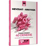 Yediiklim Yayınları 2026 Meb Ags Ahenk Mevzuat Anayasa Tamamı Çözümlü 40 Deneme
