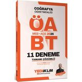 Yediiklim Yayınları 2026 Meb Ags Öabt Coğrafya Öğretmenliği Tamamı Çözümlü 11 Deneme