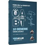 Yediiklim Yayınları 2026 Meb Ags Öabt Güzide Türk Dili ve Edebiyatı Öğretmenliği Tamamı Çözümlü 10 Deneme