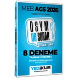 Yediiklim Yayınları 2026 MEB AGS ÖSYM Ne Sorar Tamamı Çözümlü 8 Fasikül Deneme Sınavı