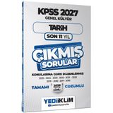 Yediiklim Yayınları 2027 Kpss Genel Kültür Tarih Konularına Göre Tamamı Çözümlü Son 11 Yıl Çıkmış Sorular