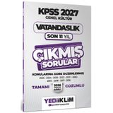 Yediiklim Yayınları 2027 KPSS Genel Kültür Vatandaşlık Konularına Göre Tamamı Çözümlü Son 11 Yıl Çıkmış Sorular