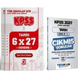 Yediiklim Yayınları 2027 Kpss Gygk Tarih Çıkmış Sorular ve Deneme Seti 2 Kitap Bigeli