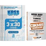 Yediiklim Yayınları 2027 Kpss Gygk Türkçe Çıkmış Sorular ve Deneme Seti 2 Kitap Bigel
