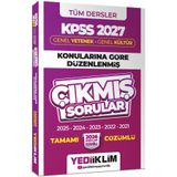 Yediiklim Yayınları 2027 KPSS Tüm Dersler GY-GK Konularına Göre Düzenlenmiş Tamamı Çözümlü Çıkmış Sorular