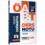 Yediiklim Yayınları 2027 MEB AGS ÖABT Beşeri Coğrafya Ders Notu
