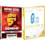 Yediiklim Yayınları 345 - Paragraf Sıfır Risk - 2026 Kpss Çözümlü Süper 5li Deneme