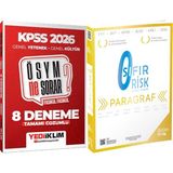 Yediiklim Yayınları 345 - Paragraf Sıfır Risk - 2026 Kpss Ösym Ne Sorar Çözümlü Fasikül 8 Deneme