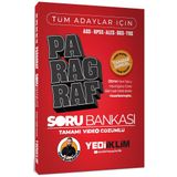 Yediiklim Yayınları AGS KPSS ALES DGS YKS Tüm Adaylar İçin Paragraf Tamamı Video Çözümlü Soru Bankası