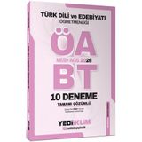 Yediiklim Yayınları AGS ÖABT Türk Dili Ve Edebiyatı Öğretmenliği Tamamı Çözümlü 10 Deneme Sınavı