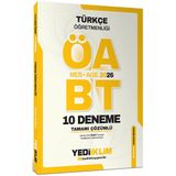 Yediiklim Yayınları Ags Öabt Türkçe Öğretmenliği Tamamı Çözümlü 10 Deneme Sınavı