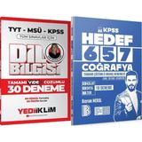 Yediiklim Yayınları Hedef 657 Coğrafya 18 Deneme - 2026 Dil Bilgisi Çözümlü 30 Deneme