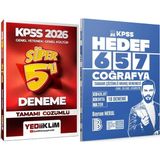 Yediiklim Yayınları Hedef 657 Coğrafya 18 Deneme - 2026 Kpss Çözümlü Süper 5li Deneme
