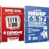 Yediiklim Yayınları Hedef 657 Coğrafya 18 Deneme - 2026 Kpss Ösym Ne Sorar Çözümlü Fasikül 8 Deneme