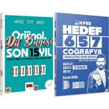 Yediiklim Yayınları Hedef 657 Coğrafya 18 Deneme - 2026 Orijinal Dil Bilgisi Son 15 Yıl Çıkmış Sorular