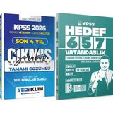 Yediiklim Yayınları Hedef 657 Vatandaşlık 18 Deneme - 2026 Kpss Son 4 Yıl Çözümlü Çıkmış Sorular