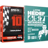 Yediiklim Yayınları Hedef 657 Vatandaşlık 18 Deneme - 2026 Kpss Son Viraj Serisi Çözümlü 10 Fasikül Deneme