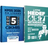 Yediiklim Yayınları Hedef 657 Vatandaşlık 18 Deneme - 2026 Ön Lisans Son 5 Sınav Çıkmış Sorular