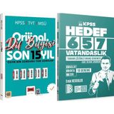 Yediiklim Yayınları Hedef 657 Vatandaşlık 18 Deneme - 2026 Orijinal Dil Bilgisi Son 15 Yıl Çıkmış Sorular