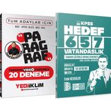 Yediiklim Yayınları Hedef 657 Vatandaşlık 18 Deneme - Paragraf Çözümlü 20 Deneme