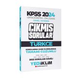 Yediiklim Yayınları KPSS 2024 Ortaöğretim-Önlisans Türkçe Konularına Göre Çıkmış Sorular