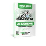 Yediiklim Yayınları KPSS 2026 Genel Kültür Adem Asra ile Coğrafya Tamamı Video Çözümlü 26 Deneme