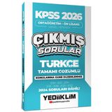 Yediiklim Yayınları KPSS 2026 Ortaöğretim-Önlisans Türkçe Konularına Göre Çıkmış Sorular 2024 soruları dahil