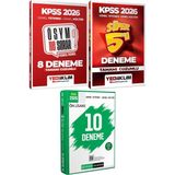 Yediiklim Yayınları Kpss 2026 Ösym Ne Sorar? 8 Deneme ve Süper 5 Deneme - 2026 Kpss Ön Lisans Çözümlü 10 Deneme