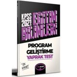 Yediiklim Yayınları KPSS Eğitim Bilimleri Program Geliştirme 30 Deneme