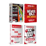 Yediiklim Yayınları KPSS Konu Anlatımlı Set+Ortaöğretim-Önlisans Memur Ol! Soru Bankası+Paragraf Yaprak Test+20 Deneme