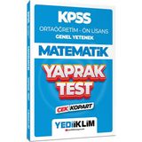 Yediiklim Yayınları KPSS Ortaöğretim Ön Lisans Genel Yetenek Matematik Yaprak Test Sınıf: Mesleki Hazırlık