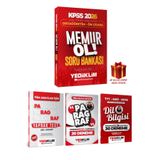 Yediiklim Yayınları KPSS Ortaöğretim-Önlisans Memur Ol!Soru Bankası+Paragraf Yaprak Test+20 Deneme+Dil Bilgisi 30 Deneme+Hediye