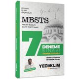 Yediiklim Yayınları MBSTS Tamamı Çözümlü 7 Deneme Sınavı