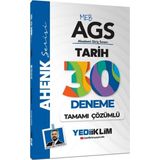Yediiklim Yayınları MEB AGS Ahenk Tarih Tamamı Çözümlü 30 Deneme