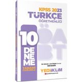 Yediiklim Yayınları ÖABT 2023 Türkçe Öğretmenliği Tamamı Çözümlü 10 Denem