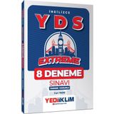 Yediiklim Yayınları YDS İngilizce Extreme Tamamı Çözümlü 8 Deneme Sınavı
