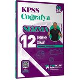 Yediiklim Yayınları Yediiklim 2026 KPSS Atölye Serisi Coğrafya Seizma Tamamı Çözümlü 12 Deneme Sınavı