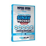 Yediiklim Yayınları Yediiklim 2026 KPSS Lisans GY-GK Türkiye Geneli Video Çözümlü Den