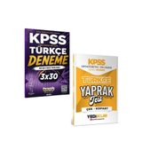 Yediiklim Yayınları Yediiklim 2026 KPSS Ortaöğretim Ön Lisans Türkçe Yaprak Test & Peramila KPSS Türkçe Deneme Seti