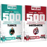 Yediiklim Yayınları Yediiklim 2026 Kpss Türkçe ve Matematik Son Viraj Serisi Tamamı Video Çözümlü 500 Soruda Genel Tekrar Kamp Seti 2 Kitap