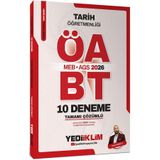 Yediiklim Yayınları Yediiklim 2026 MEB AGS ÖABT Tarih Öğretmenliği Tamamı Çözümlü 10 Deneme